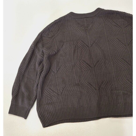 Terra & Sky Women’s Plus Size Sweater 4X Plum Purple V-Neck Long Sleeve Pullover - Picture 4 of 8